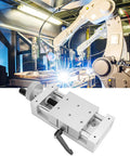 Linear Stage Actuator 50, 100, And 150 Mm Pro Grade Manual Metal Ball Screw Stage For Woodworking And Engraving Machines Spindle DIY CNC Router Parts 80x80mm Stroke 50mm with robotic welding scene and aluminum body