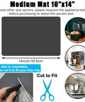 Medium 10x14 inch mat showing cut-to-fit design for 360 Degree Rotation Appliance Sliders Move Heavy Duty Kitchen Appliances