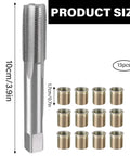 Hotty Plug Thread Repair Kit M14 Inserts Plus 16x125 Tap Set Stainless Steel Sparks Hole Fixer For Gas Engines Professional Tool, 13pcs