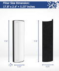 2 In 1 True HEPA Replacement Filter With Activated Carbon For Pure Enrichment PureZone Elite 4 In 1 Tower Air Purifier PETWRFIL