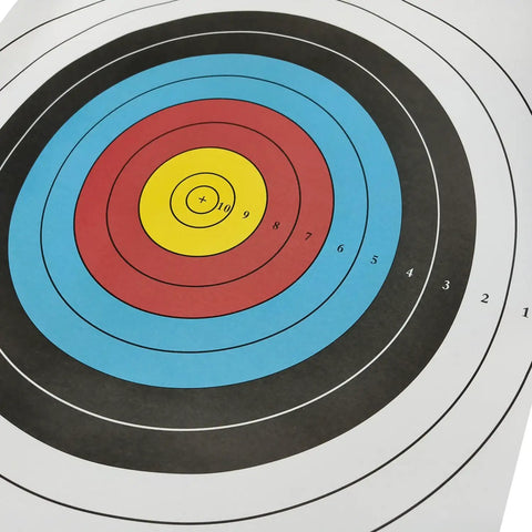 Backyard Archery Targets Paper 40cm 10 Ring Face For Bow And Arrow Target Practice Pro Grade Durable Wood Free Non Reflective
