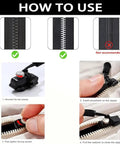 Universal Zipper Repair Kit 18 Pcs With 3 Size Replacement Zipper Pullers For 3 5 8 Nylon Plastic Metal Zippers installation guide