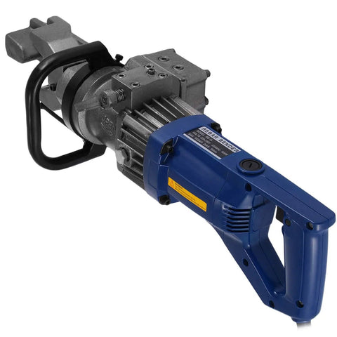 VEVOR 900W Electric Rebar Bender Portable For Construction, heavy duty steel tool, compact design for bending rebar at jobsite.