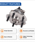 Product image of Rear Wheel Hub Bearing Assembly 512372 Fits 2006-2018 Toyota RAV4 With ABS, showcasing design and features.
