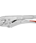 Heavy Duty Pivoting Locking Pliers With Auto Adjusting Jaw And Release Lever For Ultra Secure Grip, side view