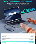 Image showing Total Beast USB4 To NVMe SSD Enclosure, Fast data transfer at 40Gbps with laptop connection.