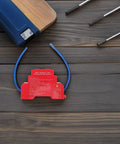 Heat Activated Auto Fire Extinguisher Patch With Drop Dead Aluminum Alloy Housing and Super Sticky Backing for vehicle engine safety.