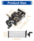 Beefy 50mm Travel Manual Sliding Linear Stage With Ball Screw SFU1605 16mm Diameter 5mm Pitch 1 Start Dual Axis Rail