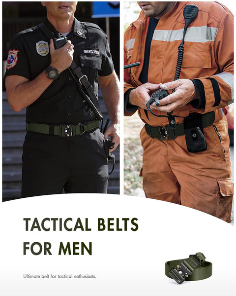 Rigger Tactical Belt For Men With Quick Release V Ring Buckle Heavy Duty Nylon Web Work Belt 45 Inch Length 1.5 Inch Width Fits 30 To 36 Inch Waists Built For The Job Workhorse Tough And Reliable