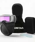 Auto Darkening Welding Goggles With True Color Vision Adjustable Shade 4/5-9/9-13 Protective Glasses and mask set displayed