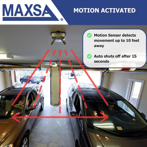 Dual Laser Garage Parking Guide For Two Cars Motion Activated Parking Aid With Independent Lasers Park Perfectly Every Time Clear Visual Cues To Avoid Walls And Shelves Silver Finish Easy Install mounted above two cars in a garage