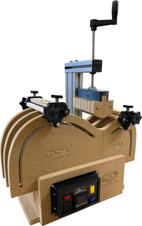 Acoustic Guitar Side Bending Machine For DIY Builders Tool Free Adjustments And Quick Setup Made In USA With A Strong Aluminum Cantilever Press