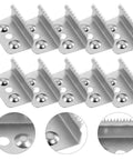 Stainless Steel Serrated Tape Dispenser Blades Replacement Knife For Packaging Box Sealer Pro Grade Heavy Duty Cutter 10 Pack