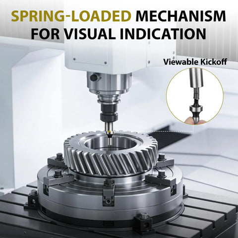 Precision Edge Finder For Metalworking Single End Design Ultra Accurate Pro Grade Edge Detection To Five Ten Thousandths Of An Inch on milling machine