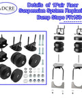 Rear suspension bump stop kit for Ford F-150 FR1504E with black mounts, rubber stops, bolts
