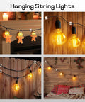 60 Pack Christmas Light Clips For Outdoor String Lights Adhesive Cord Organizer Hooks on wall holding hanging string lights