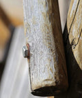 Hella Tough M6 X 110mm Hex Bolts Forged From 304 Stainless Steel Top Shelf Hexagon Fasteners 5 Pack securing wood.