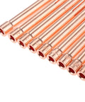 Ten copper One Eighth Inch 10N25 TIG collet tips pack for WP17 WP18 WP26 torch series, three point two millimeter tips