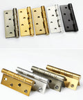 Heavy Duty Thickened Stainless Steel Door Hinge 4x3x3 for wooden and anti-theft doors in five color options, matte black finish