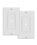 Flexible Rubber Cable Pass Through Wall Plate 2 Pack For Hdmi Coax And Speaker Wire Low Voltage Home Theater Gaming Setup Cord Management Faceplate