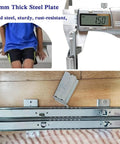Under Desk Keyboard Tray Slides With Ball Bearing Runners 30cm 35cm 40cm Heavy Duty Extendable Rails, steel measured at 1.5mm thickness.