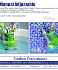 Boss Level 1.5HP Submersible Sump Pump With 5000 GPH Flow in manual and automatic modes for pools and basements
