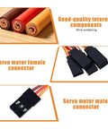Close-up of 8-Piece Servo Extension Cables And Y Harness Splitters, connectors and internal components visible.