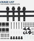 60 Inch Bi Folding Sliding Barn Door Hardware Kit For Four Bifold Doors Heavy Duty Black Steel components