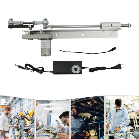 Tough As Nails 24V Adjustable Speed Reciprocating Linear Actuator with motor and controller, ideal for automation applications.