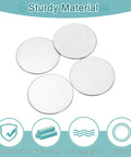 4 Pack 54mm Stainless Steel Discs For Dope Crafts And Jewelry Making, Flat Round Sheets 1.8mm Thick, Durable 304 Stainless Steel