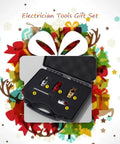 Built Tough Electric Wire Stripper Drill Attachment With Sharp Tungsten Blade, No Sweat Cable Crimper, Effortless Wiring Gear For Tradespeople And Weekend Builders in a gift set.
