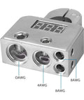 Keep Your Sweet Ride Rolling Smooth Zero Hassle Car Battery Terminal Connector Kit displaying alloy housing and digital voltmeter.