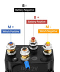 12V solenoid relay with labeled terminals for Wireless Winch Remote Control Kit for Trucks ATVs SUVs Jeeps