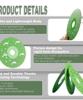 Product details of 5 Pack 4.5 Inch Diamond Cutting Discs For Angle Grinder Ultra Thin Chip Free Durable Tile Marble Glass Cutting Versatile High Performance Diamond Blade Set With Manganese Matrix For Long Lasting Smooth Clean Cuts