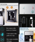 Straight Up Water Cooler Dispenser Hits The Spot With Dual Temp Control For Crisp Chilled Or Steaming Hot Beverages Fast Pipeline Hookup Keeps It Running Smooth In Any Home Office Or Bustling Commercial Space.