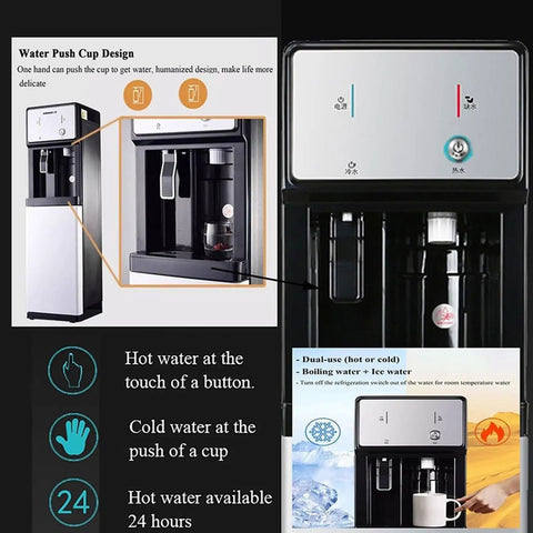 Straight Up Water Cooler Dispenser Hits The Spot With Dual Temp Control For Crisp Chilled Or Steaming Hot Beverages Fast Pipeline Hookup Keeps It Running Smooth In Any Home Office Or Bustling Commercial Space.