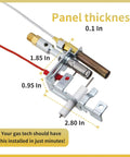 Upgraded LP Pilot Assembly With Integrated Thermocouple And Thermopile For LPG Gas Fireplaces And Stoves Replacement Part