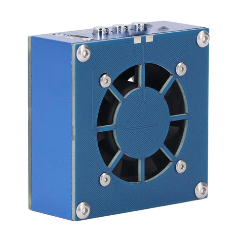 Side view of Cordless Solder Fume Extractor With Cooling Fan And Built-In Lamp, 10,000 RPM Welding Smoke Purifier for clear visibility