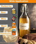 Triple Scale Hydrometer For Home Brew And Home Brewing With ABV Brix And Specific Gravity Readings For Wine Mead Kombucha And Beer, Fermentation Hydrometer Kit, Easy To Use Alcohol Meter For Accurate Sugar And Alcohol Levels, in glass bottle