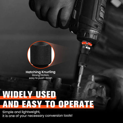 Quick Release Impact Bit Holder Three Eighths Inch Square Drive To One Quarter Inch Hex Socket Adapter used with impact driver