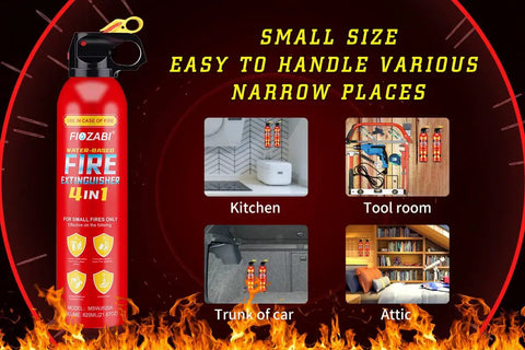 Straight Up Reliable Portable Water Based Fire Extinguisher Spray 4 In 1 Multipurpose Safety Kit For Home Car Kitchen Garage Wall Mount Bracket No Mess Quick Cleanup Ready To Roll Solid Household Defense Gear