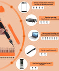 10 In 1 Interchangeable Magnetic Torx Screwdriver Set With Magnetic Handle And 10 Bits T2 T3 T4 T5 T6 T7 T8 T9 T10 T15 in use