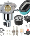 KT735 KT740 Carburetor Kit for 7000 Series Engines 22HP Through 26HP Drop In OEM Replacement With Oil Filter Air Filter Fuel Filter And Fuel Pump for Easy Install Replaces 3285363S 1685319S 3285367S Fits KT725 KT730 KT745
