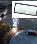 2.00 Diopter Welding Helmet Magnifying Lenses Set of 2 Cheater Lenses Clear Glass 2x4-1/4 Inch For Welders in use
