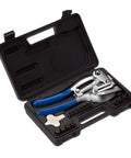 Handheld Power Punch Kit For Precise Holes In Sheet Metal Up To Sixteen Gauge With Chrome Vanadium Cr V Punches and dies in case