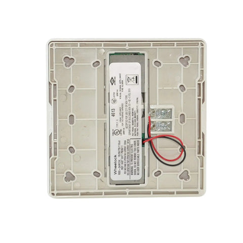 Back view of Doorbell Strobe Signaler 24V Wired Visual Alert For Indoor Installations In Hotels Dorms And Apartments, Wall Mount