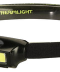 Bandit 180 Lumen USB Rechargeable LED Headlamp With Elastic Head Strap Clip And USB Cable Your Hands Free Light For Work Camping Runs And Night Fixes White Red And Green LEDs Black shown with black elastic band and clip