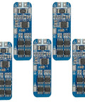 Heavy Duty 3S Bms Module 12V 10A Lithium Battery Balance Board, five blue circuit boards showcasing detailed components.