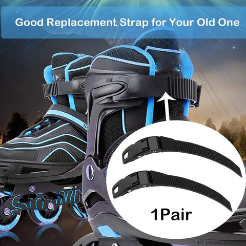 Inline Skate Replacement Straps With Screws And Nuts Included No Fuss Durable PVC Straps Kit With Skates Shown