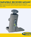 C50 Rod Clamp With Quick Release For CR600 HR400 HR500 Receivers Durable Survey Gear Accessory shown with bubble vial detail